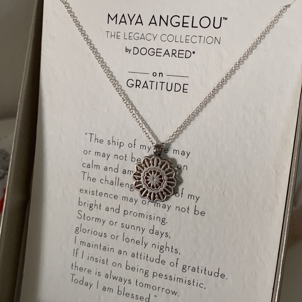 Sterling silver Gratitude necklace